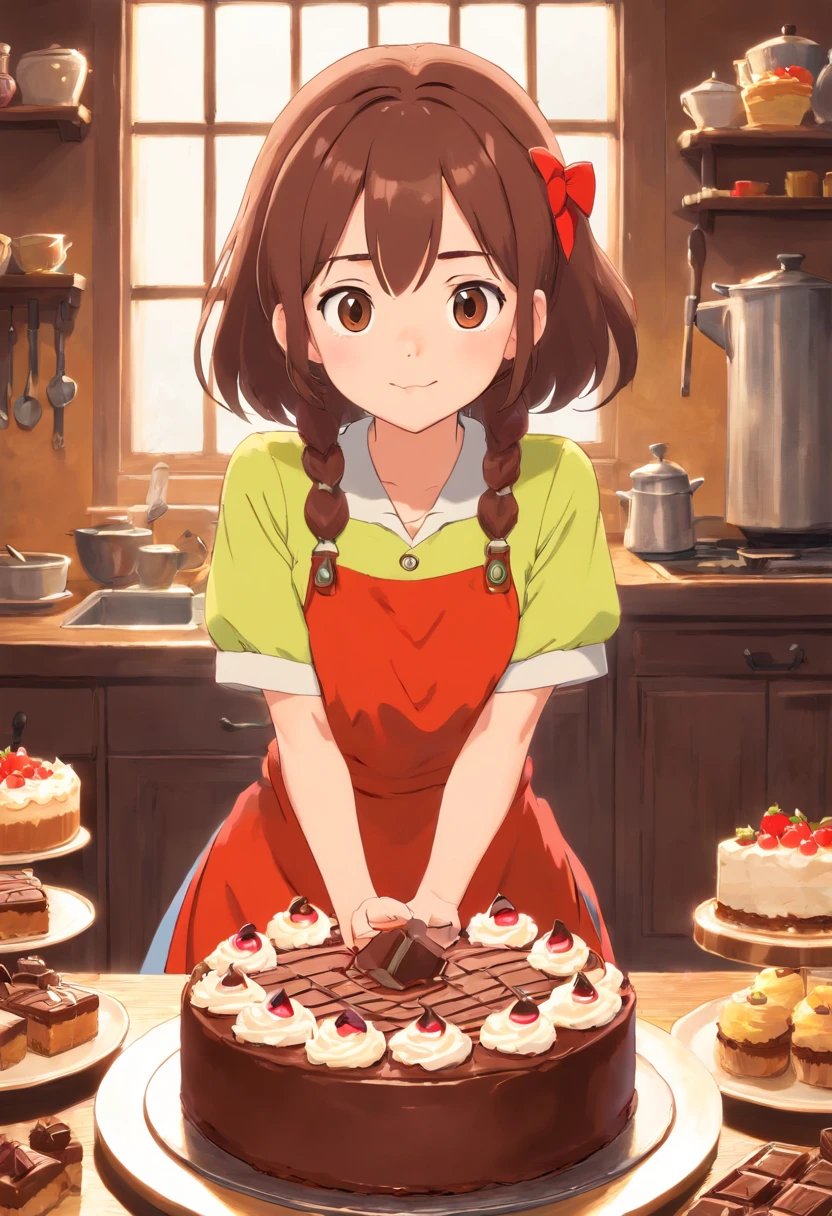 Chocolate craftsman　dian　a cake　uniformss　年轻　Naughty Poses　cute little　tits out　friendly
