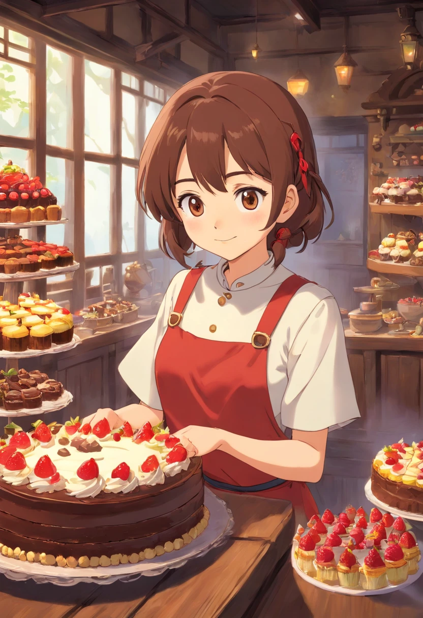 Chocolate craftsman dian a cake uniformss 年轻 Naughty Poses cute little tits out friendly