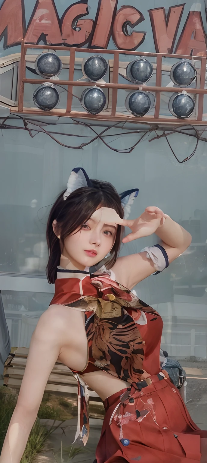 top-quality,ultra-detailliert,masterpiece,realisitic,Photo Real,Bright lighting,1 girl in, an extremely beautiful 17-year-old girl, (kawaii:1.2),Thin smile, (Brown eyes),(brown haired),(bangss),perfect glossy skin,flawless skin,((erotick,Sexy and sexually explicit)),((accurate hands without incongruity)), large full breasts,big breasts thin waist, Look at viewers,((a sailor suit)),((Short sleeve uniform white shirt)),(red necktie),(Blue Mini Pleated Skirt),(((skirt lift by yourself))),(lifted by self),(Showing panties),panties on,panties focus,((Sit up,spread legswide)), sockes, (Black knee socks),(Loafer shoes), during daytime,On the train,Horizontal long seat with your back to the window