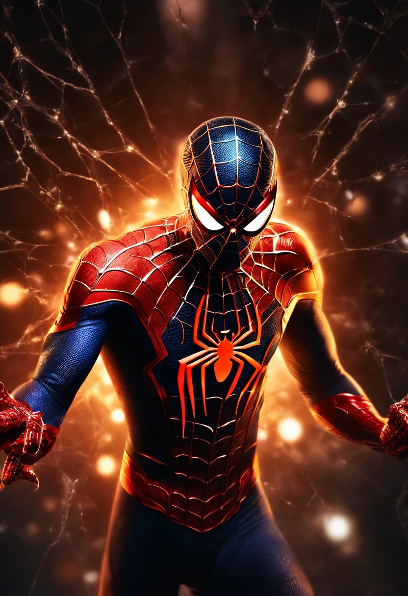 Fallen Angels of the Universe, radiant eyes, biomechanical, eery, creepy, nightmarish, Very bright colors, light Particle, bio luminescent, spider-man, Wallpaper Art, UHD Wallpapers