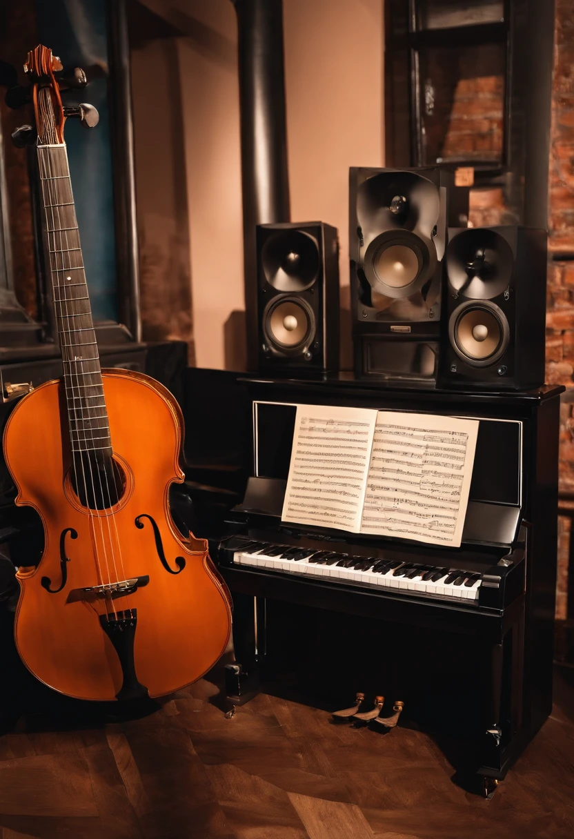 Modern music background,Photography-themed exhibition,Fresh ideas,The theme is prominent,Bold colors,best qualtiy