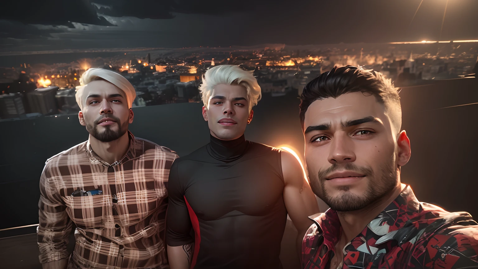 Dark,devil, stylish,sexy, handsome,smile,red eye, ultra realistic,4k