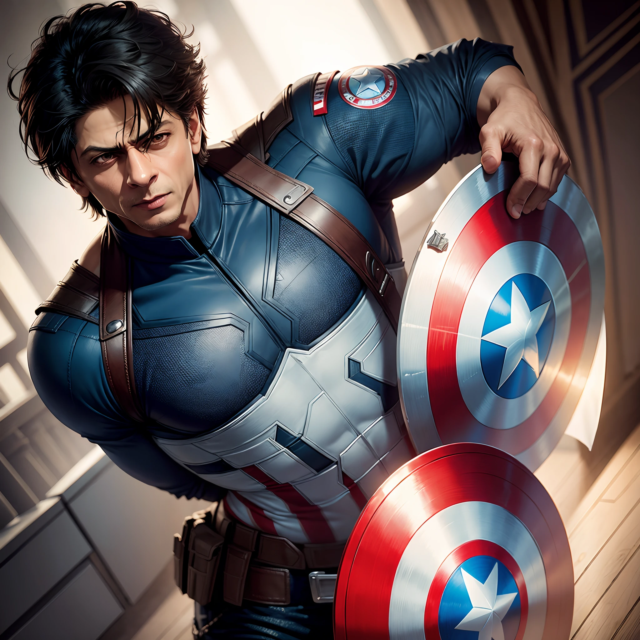 Shahrukh Khan in captain America