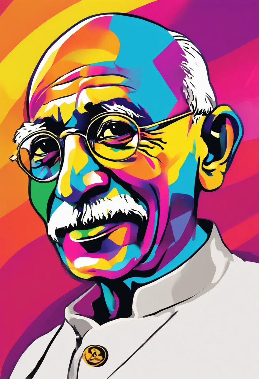 mahatma gandi cartoon