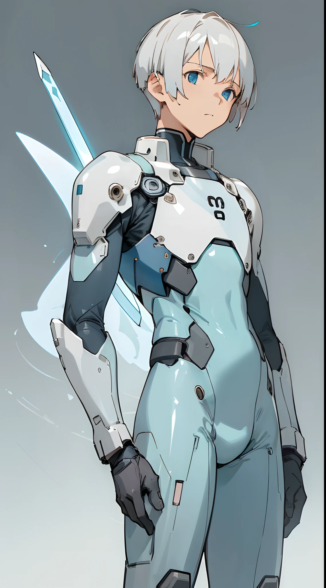 (masterpiece, best quality) detailed, 1Character , blue archive art style , pastel washed out colors , cell shade , soft, muted shades ,gentle colors ,
Wearing a mix of a futuristic body suit and sword art online outfit ,Handsome man , red hair , very Short hair, ((Ivy League Haircut:1)) , red eyes , light skin , ((muscular:1)),masculine ,age 33