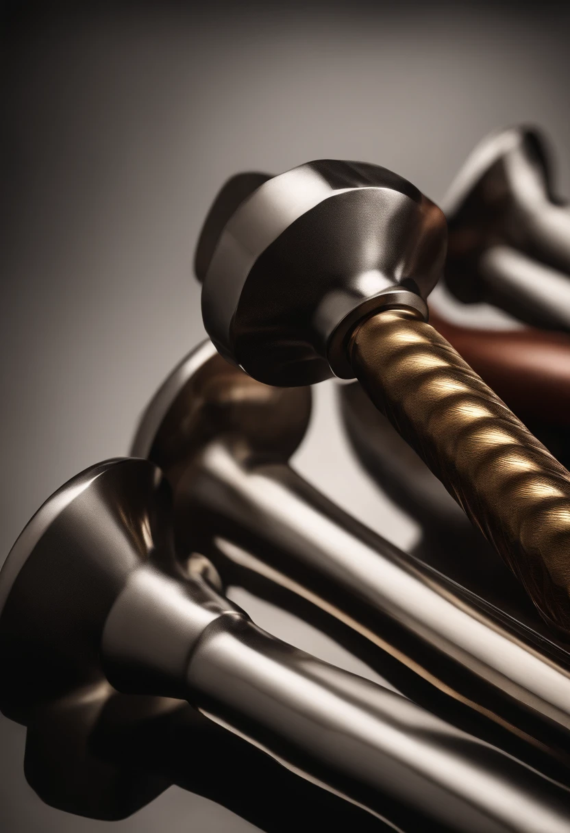 hammers,metalictexture,A hammer with a sense of luster,Weapon hammer,Horizontal layout,A high resolution,best qualtiy,ultra - detailed,dynamic angle,afloat,vivd colour,Rich cultural background,ardent,Fiery