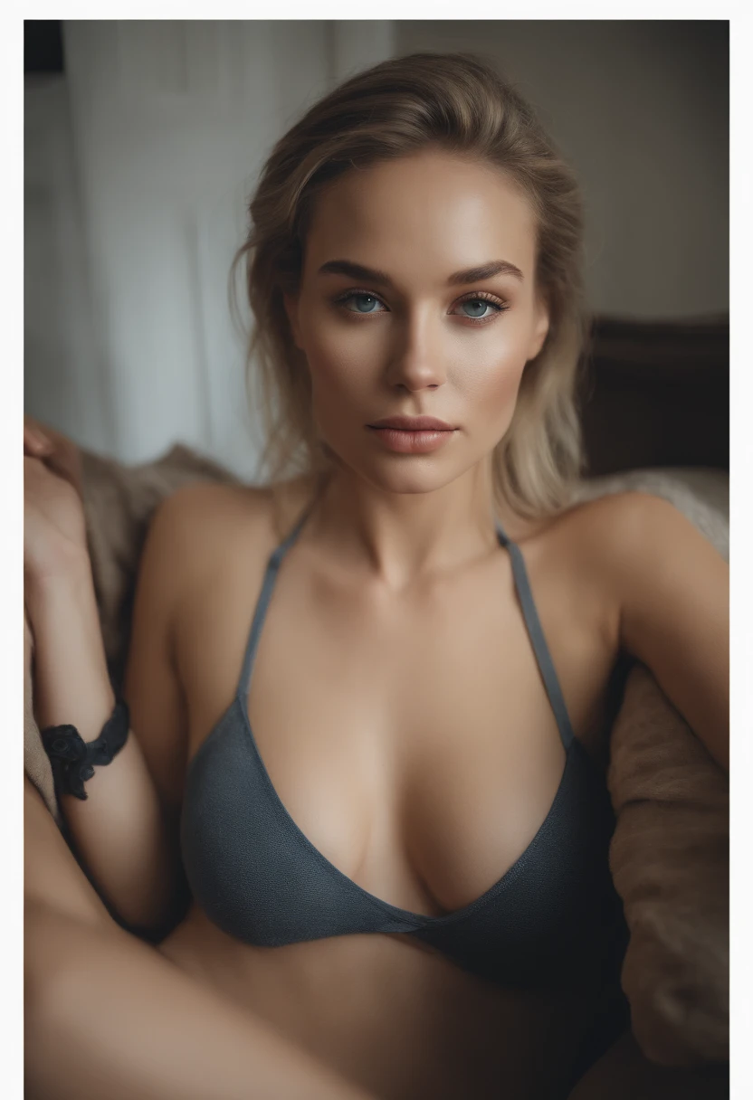 arafed woman fully , sexy girl with blue eyes, ultra realistic, meticulously detailed, portrait sophie mudd, blonde hair and large eyes, selfie of a young woman, bedroom eyes, violet myers, without makeup, natural makeup, looking directly at the camera, face with artgram, subtle makeup, stunning full body shot kneeling on bed, in bedroom, medium to large size bust, showing, no bra, no bottoms,stunning full body shot in a bedroom, medium to large breast, exposed breast, exposed bottoms, wearing nothing, showing, shaved bottom region,