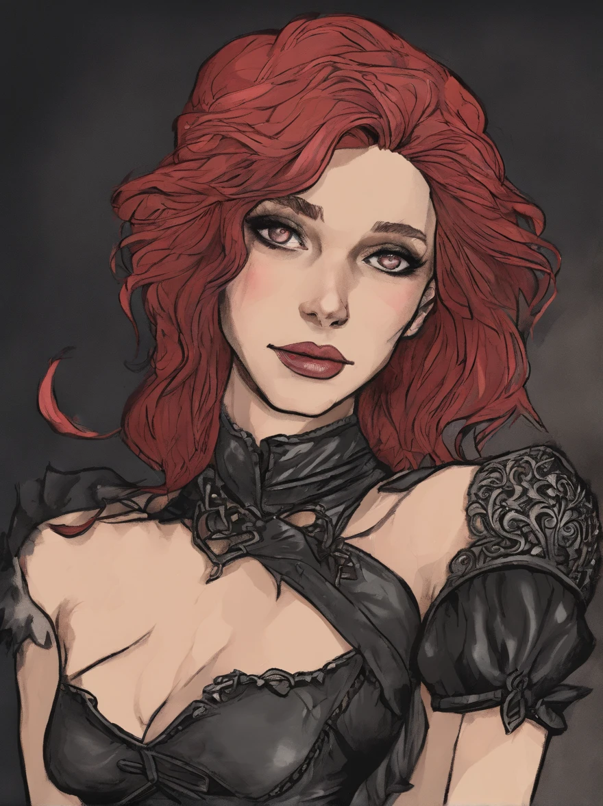full body (dark evil) 2 defiant-looking superheroines in black leather body armor