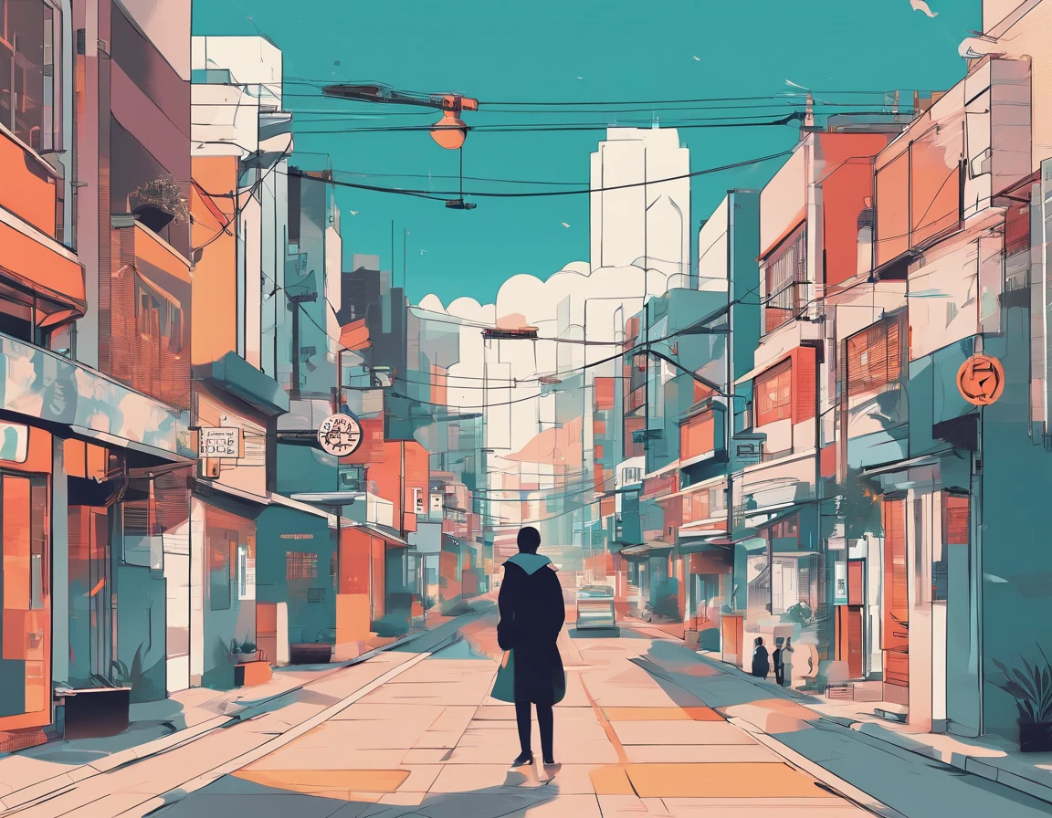 There is a street with traffic lights and buildings in the background, japanese downtown, japanese town, cyberpunk streets in japan, photograph of the city street, japanese street, Empty cityscape, Deserted Shinjuku Junk Town, street level view, Residential area, Tokyo - esque town, In the middle of the city, japanese city, cyberpunk gunma prefecture