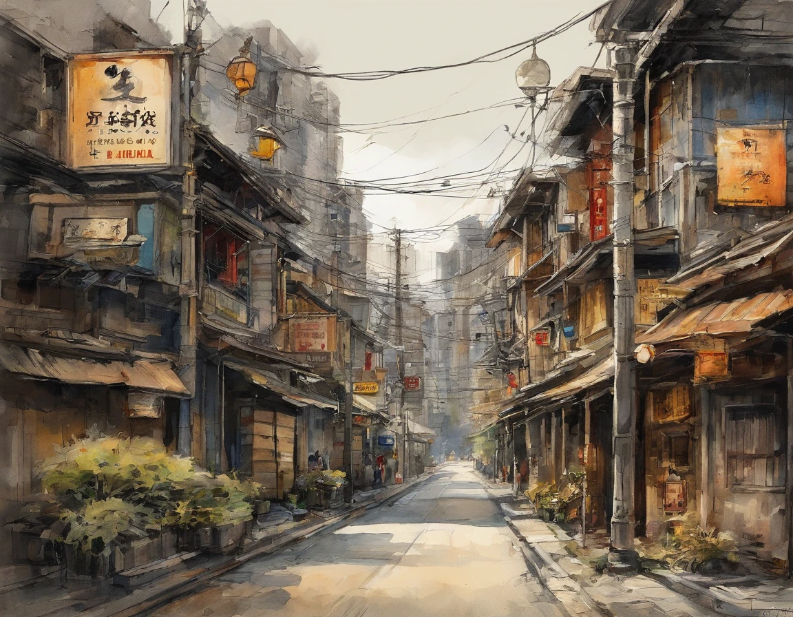 There is a street with traffic lights and buildings in the background, japanese downtown, japanese town, cyberpunk streets in japan, photograph of the city street, japanese street, Empty cityscape, Deserted Shinjuku Junk Town, street level view, Residential area, Tokyo - esque town, In the middle of the city, japanese city, cyberpunk gunma prefecture