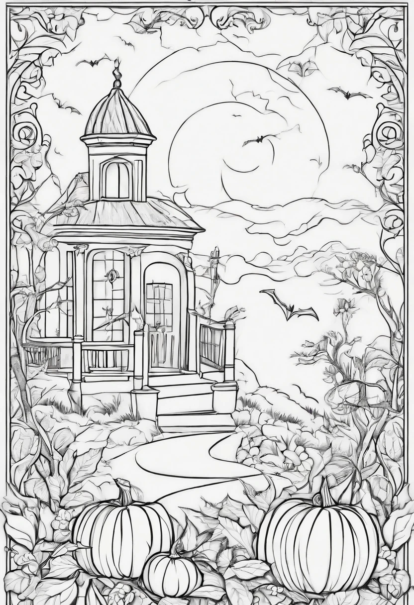 Halloween coloring pages for kids Halloween make a cover page