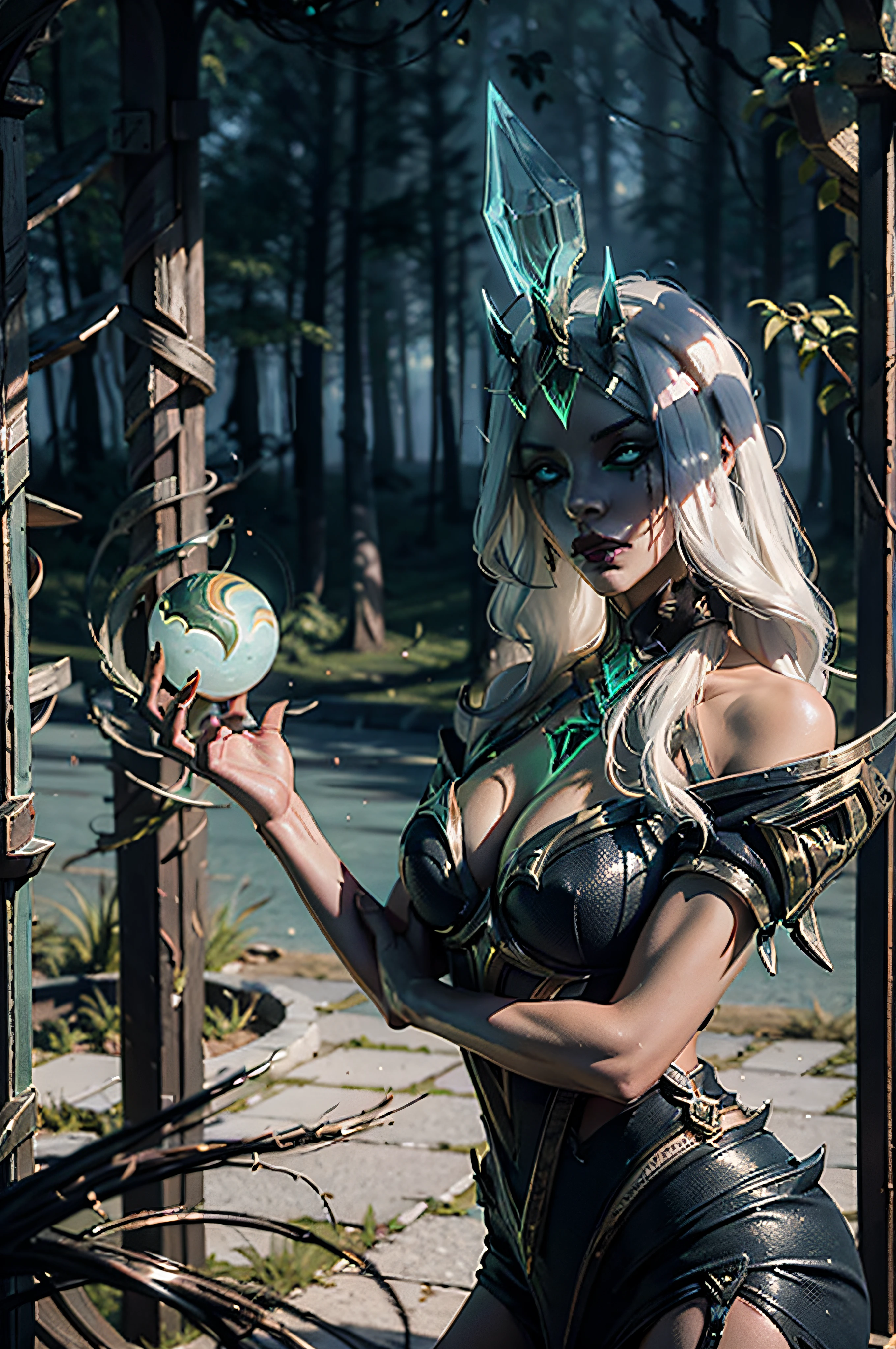 Psychedelic style, Персонаж игры League of Legends, Karma, Metaverse, Detail,