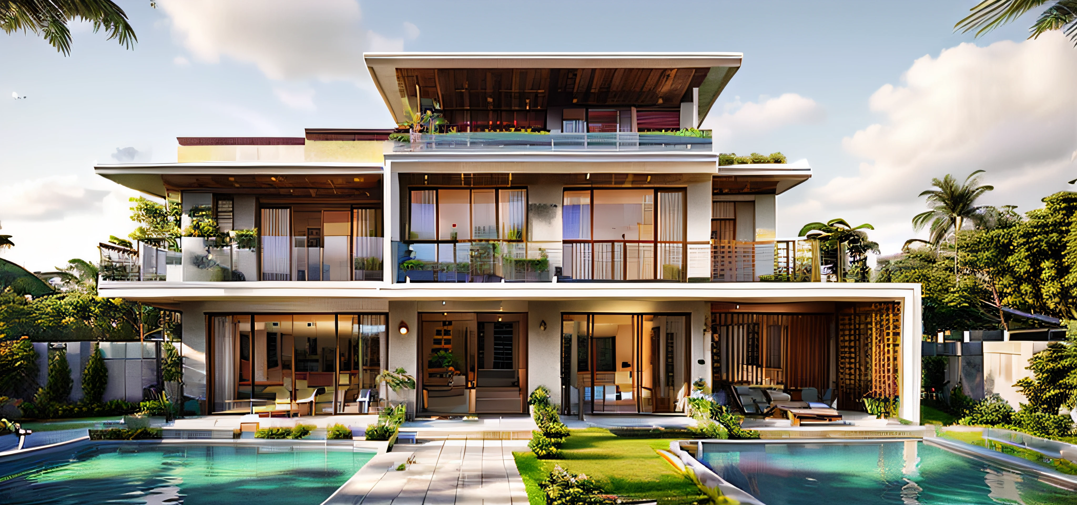 House, Villa mordern style.