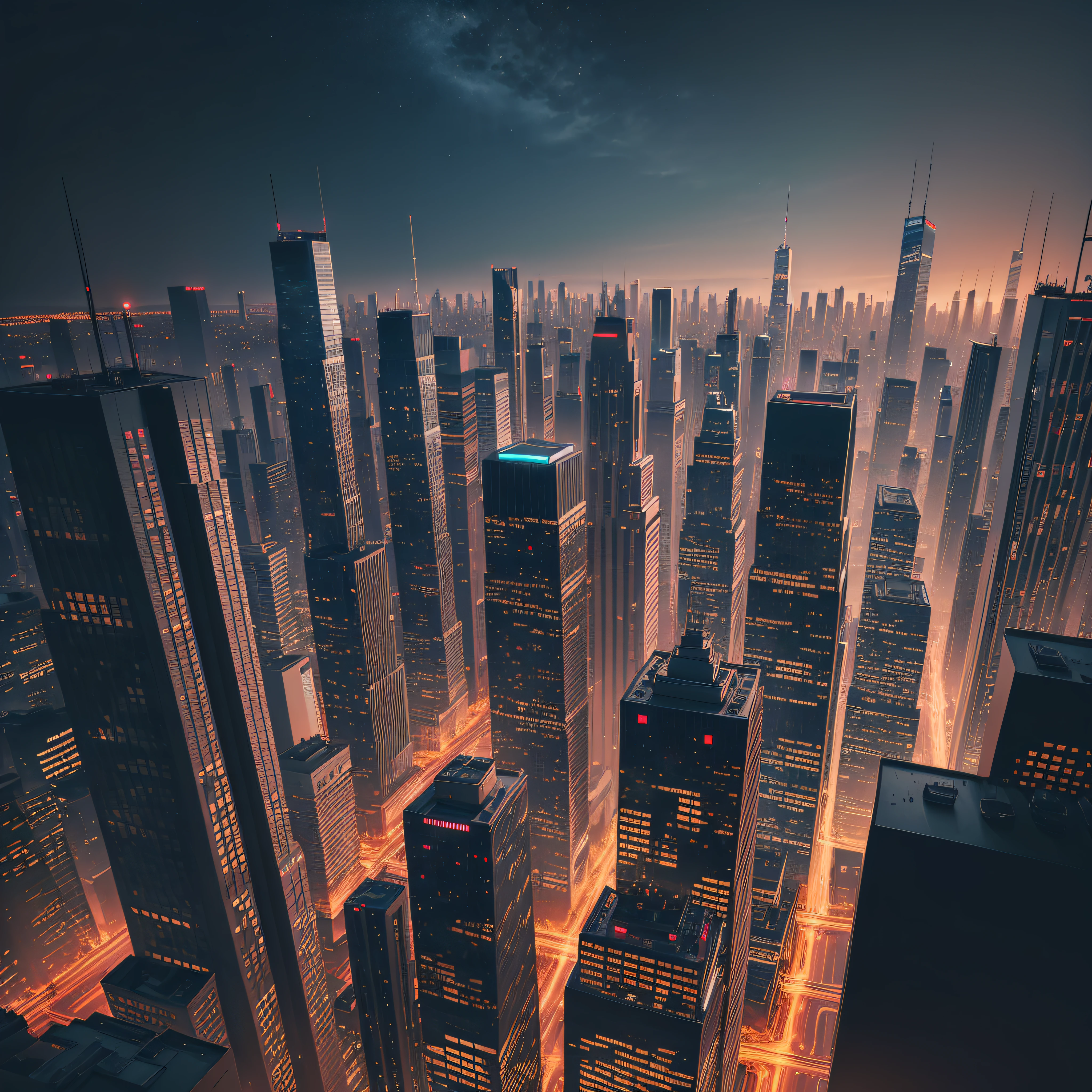 city, night, building, cityscape, skyline, urban, architecture, skyscraper, town, downtown, business, vector, illustration, sky, silhouette, buildings, light, construction, tower, office, lights, landscape, design, dark, street
