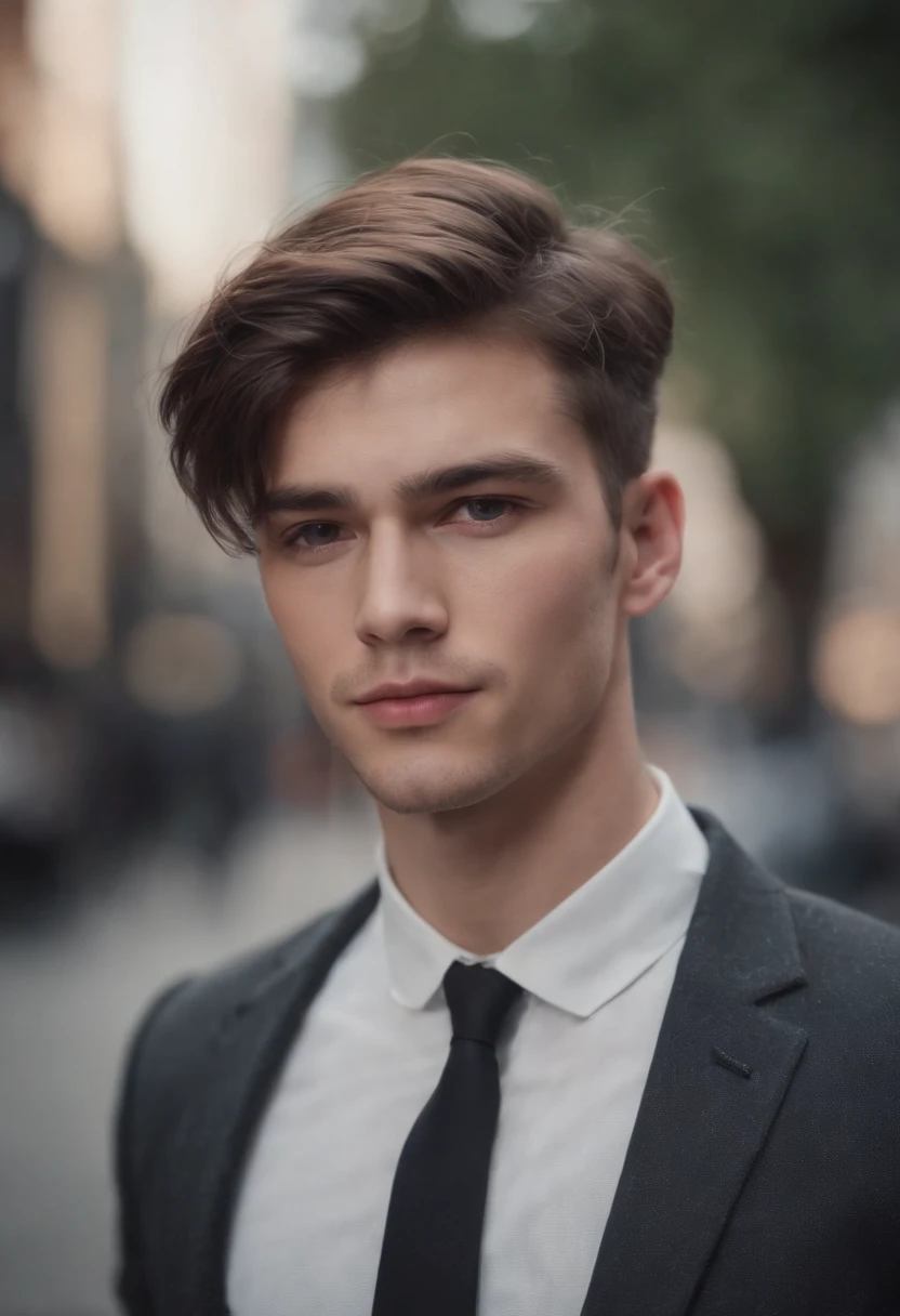 change background cyperpunk handsome boy, realstic face , 8k , ultra realistic