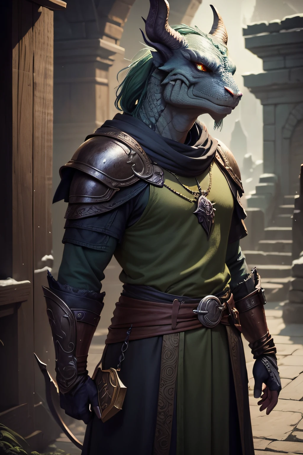 A very old dragonborn sage