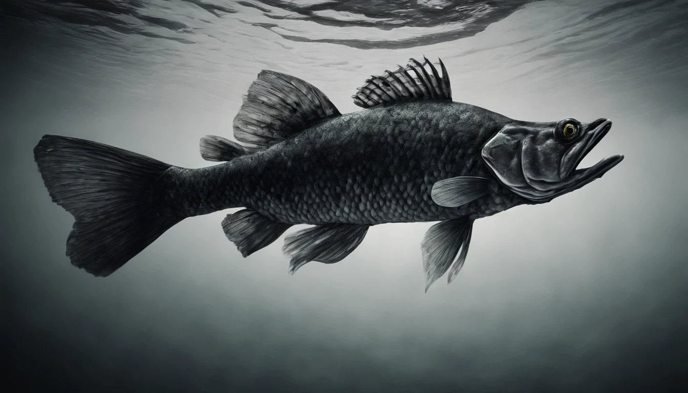 american pike perch underwater