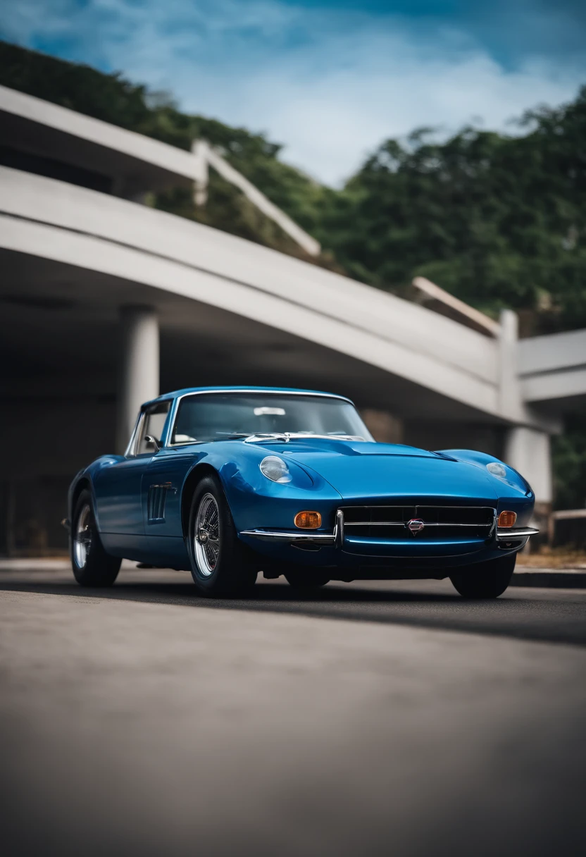 Blue car、Custom Sports Cars、Citizen's、Without emblem、Vibrant、shine