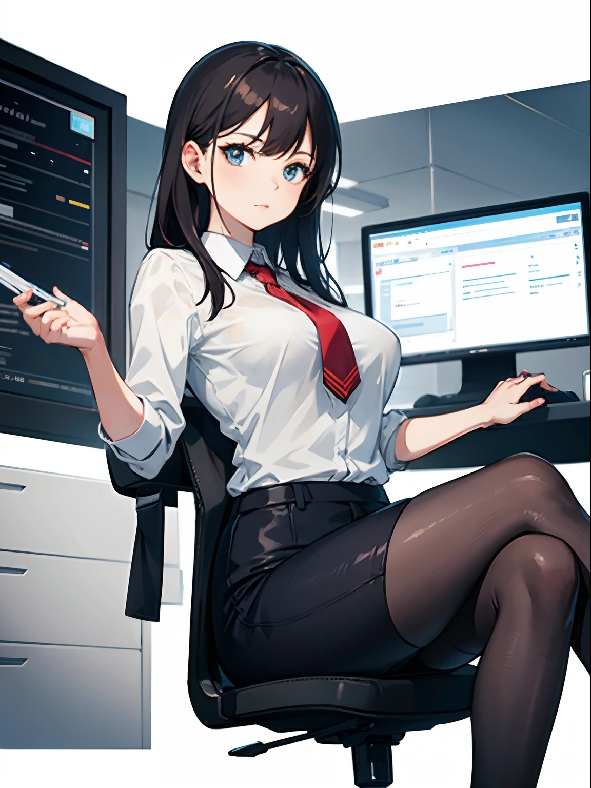 Office Woman、without background
