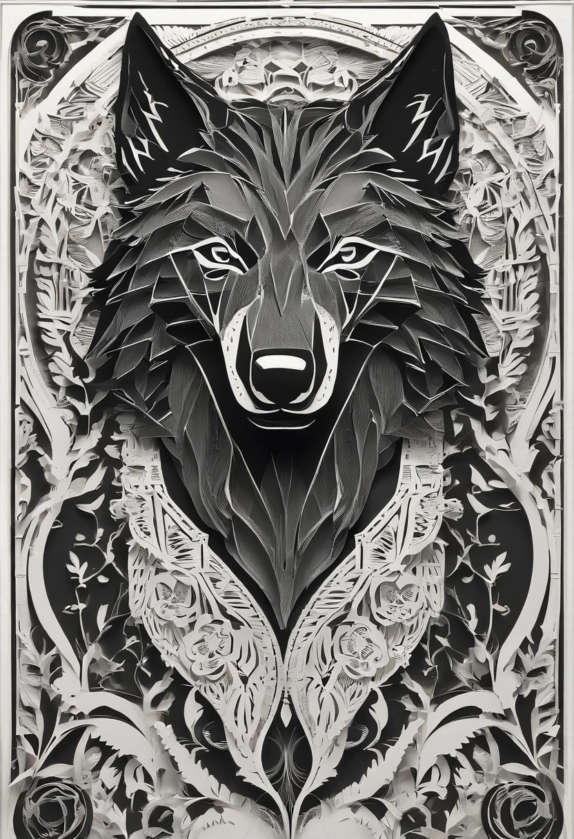 werewolf gigantic black humanoid wolf.