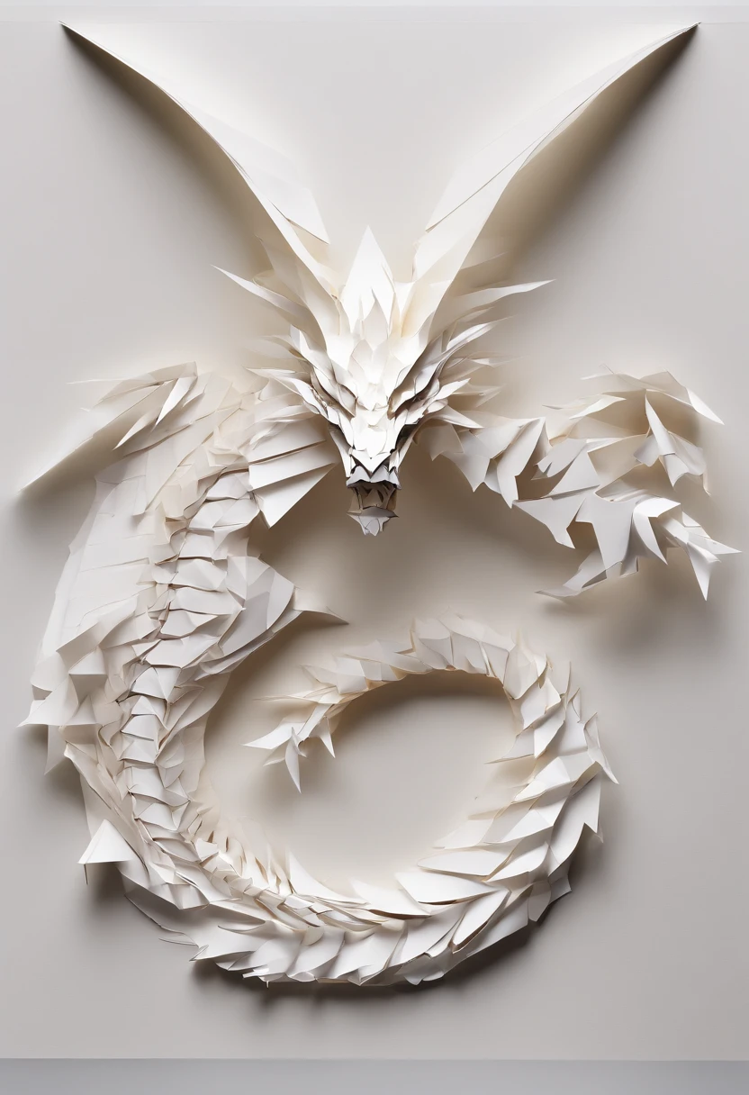 Best Quality, Top image quality, Top resolution, Intricate details, Craftsmanship, (Papercut:1.4), Ring of Fire, Dragon engulfed in flames, Cutting framed paper, Museum, Protruding from the flame of the flame, Actual Paper Burning, fire, Real Fire,Three-dimensional,Burning flames、The dragon has its mouth open to the maximum、Unleash a pillar of fire from the dragon's mouth
