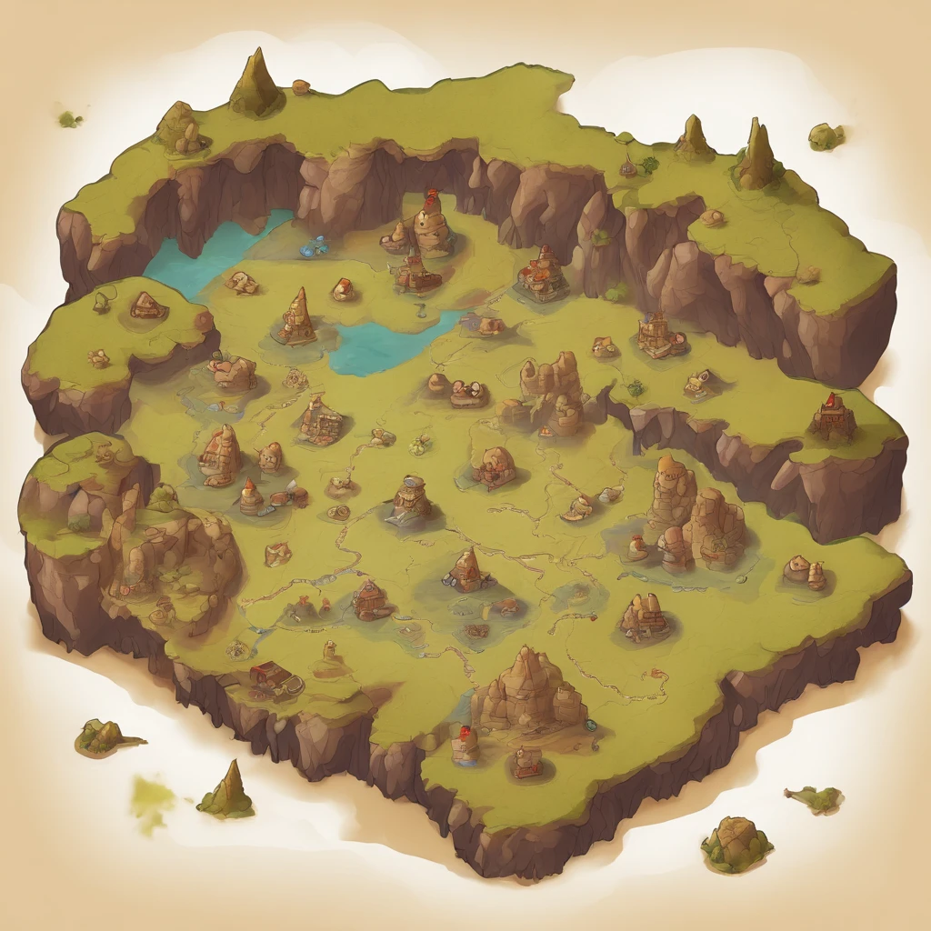 game map、Multiple caves