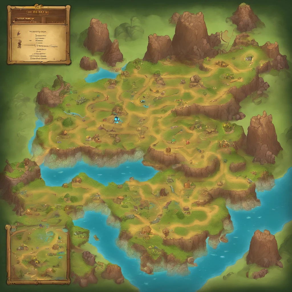 game map、Multiple caves
