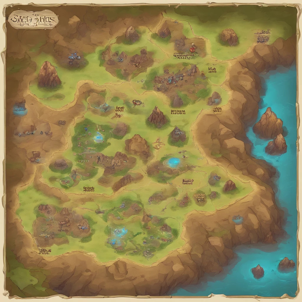 game map、Multiple caves