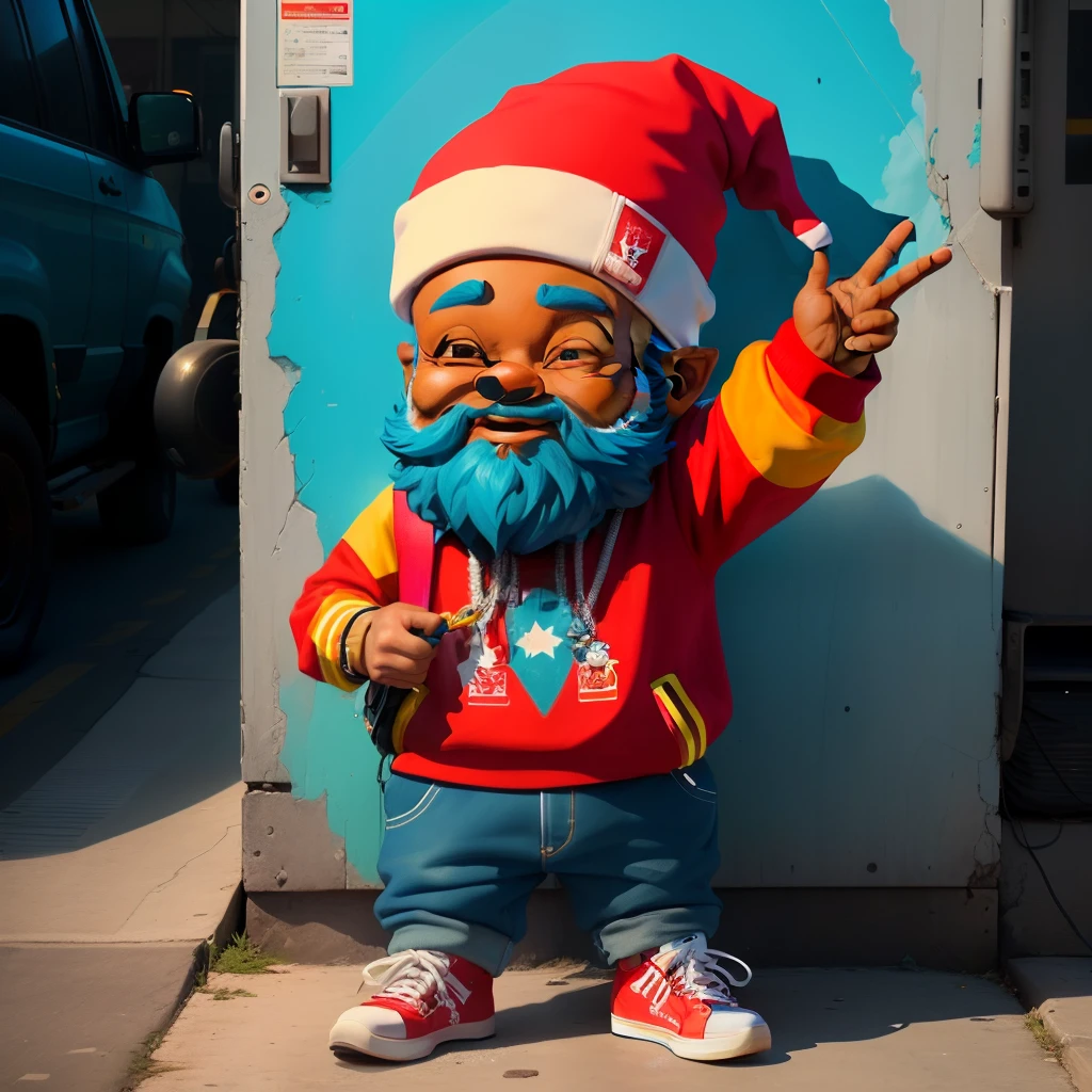 "Crie uma imagem de um gnomo que personifique a cultura hip-hop. Este gnomo deve vestir roupas estilosas e modernas, as caps, Branded sneakers and urban clothing. Ele deve ter atitude, Confidence and a charismatic look, refletindo os valores do hip-hop, como autoexpressão, criatividade e autenticidade.

Give the gnome a pose that connects him to hip-hop music, seja segurando um microfone, dancing or otherwise involved with musical culture. Make sure the image is eye-catching and memorable, Creating an Instant Connection with Your Podcast Listeners.

The gnome is made to embody the vibrant and energetic essence of hip-hop culture, Becoming a striking and iconic character for your podcast. Crie um gnomo.