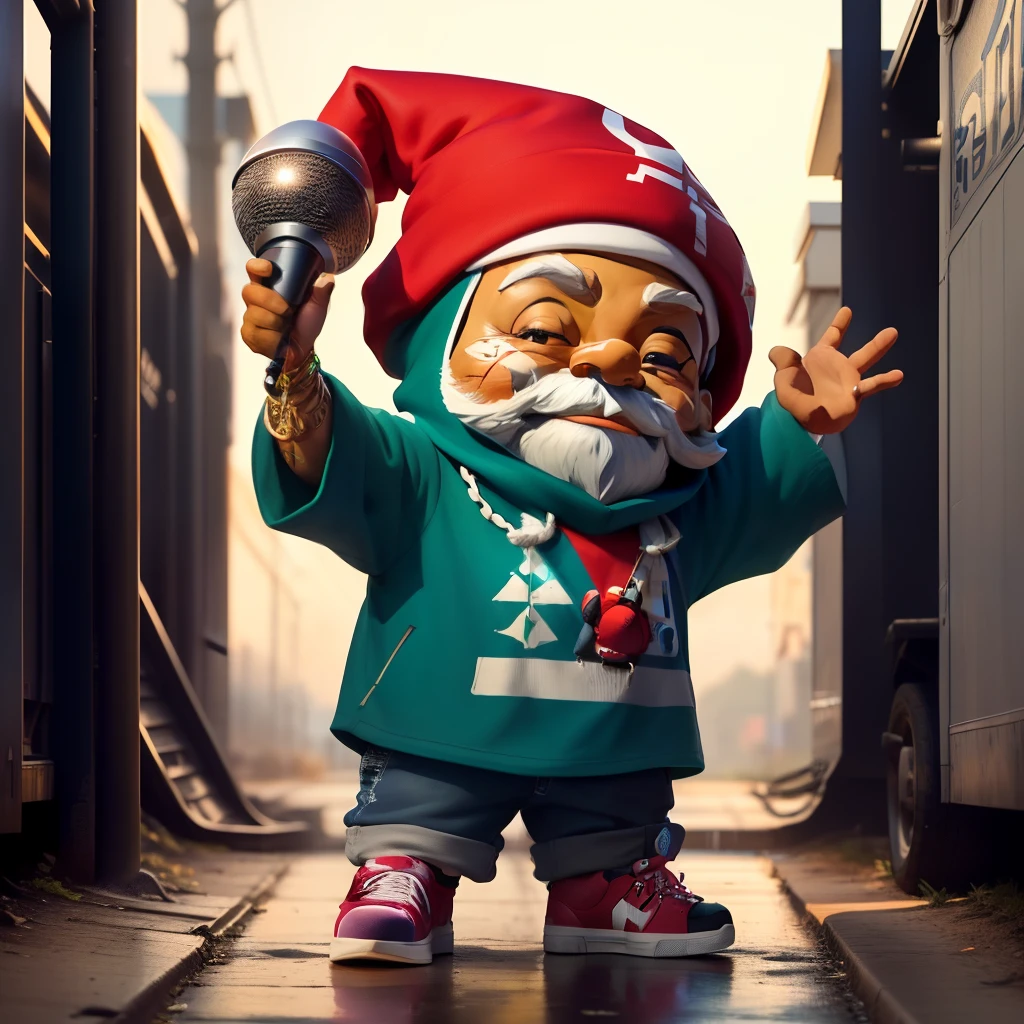 "Crie uma imagem de um gnomo que personifique a cultura hip-hop. Este gnomo deve vestir roupas estilosas e modernas, as caps, Branded sneakers and urban clothing. Ele deve ter atitude, Confidence and a charismatic look, refletindo os valores do hip-hop, como autoexpressão, criatividade e autenticidade.
Give the gnome a pose that connects him to hip-hop music, seja segurando um microfone, dancing or otherwise involved with musical culture. Make sure the image is eye-catching and memorable, Creating an Instant Connection with Your Podcast Listeners.
The gnome is made to embody the vibrant and energetic essence of hip-hop culture, Becoming a striking and iconic character for your podcast. Crie um gnomo.