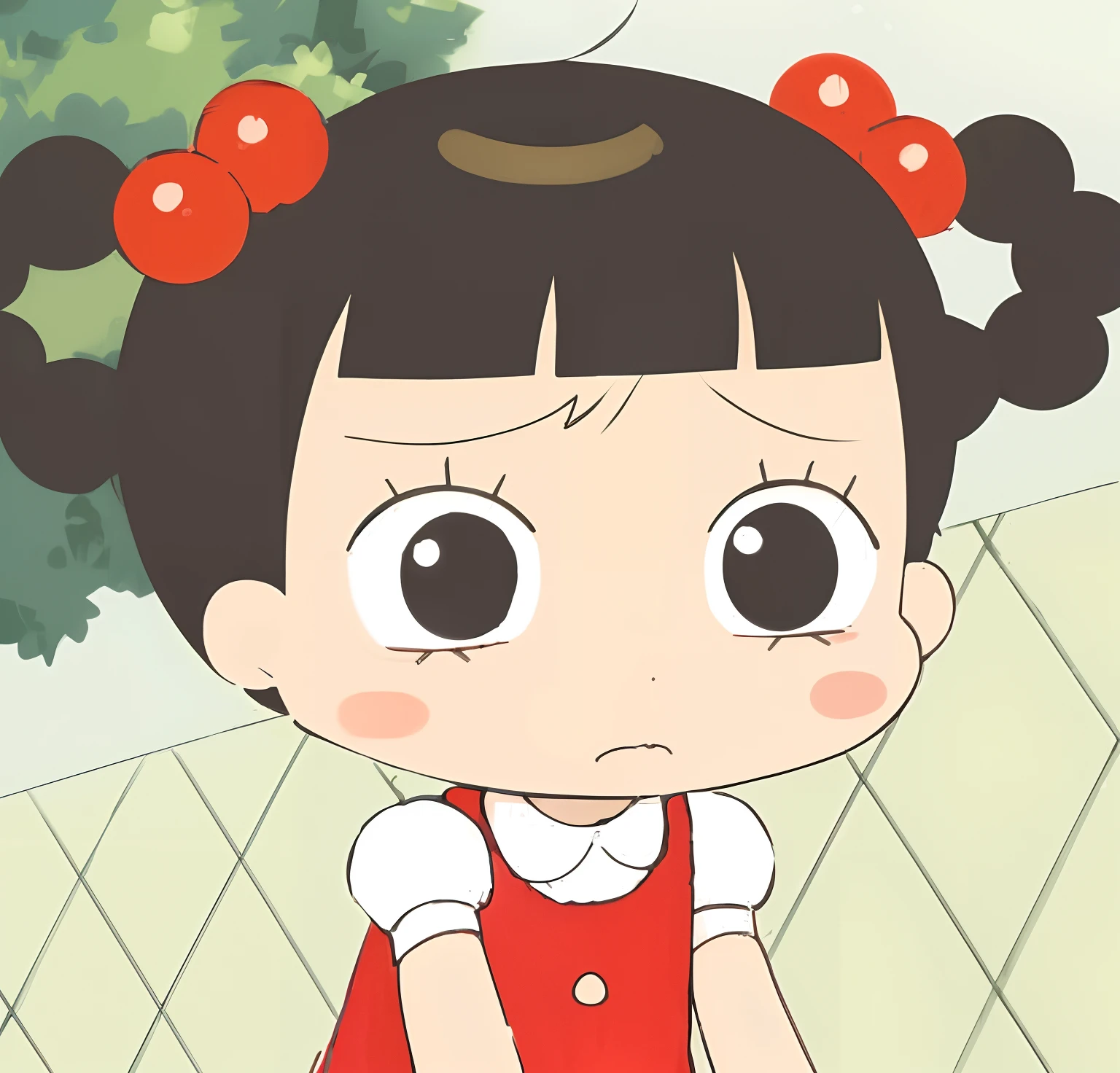 1girl in, (masutepiece:1.1), (Best Quality:1.1), reddress、(in poolside :1.1), Cowboy Shots, silber hair, length hair, , verd s eyes, sideways Facing,