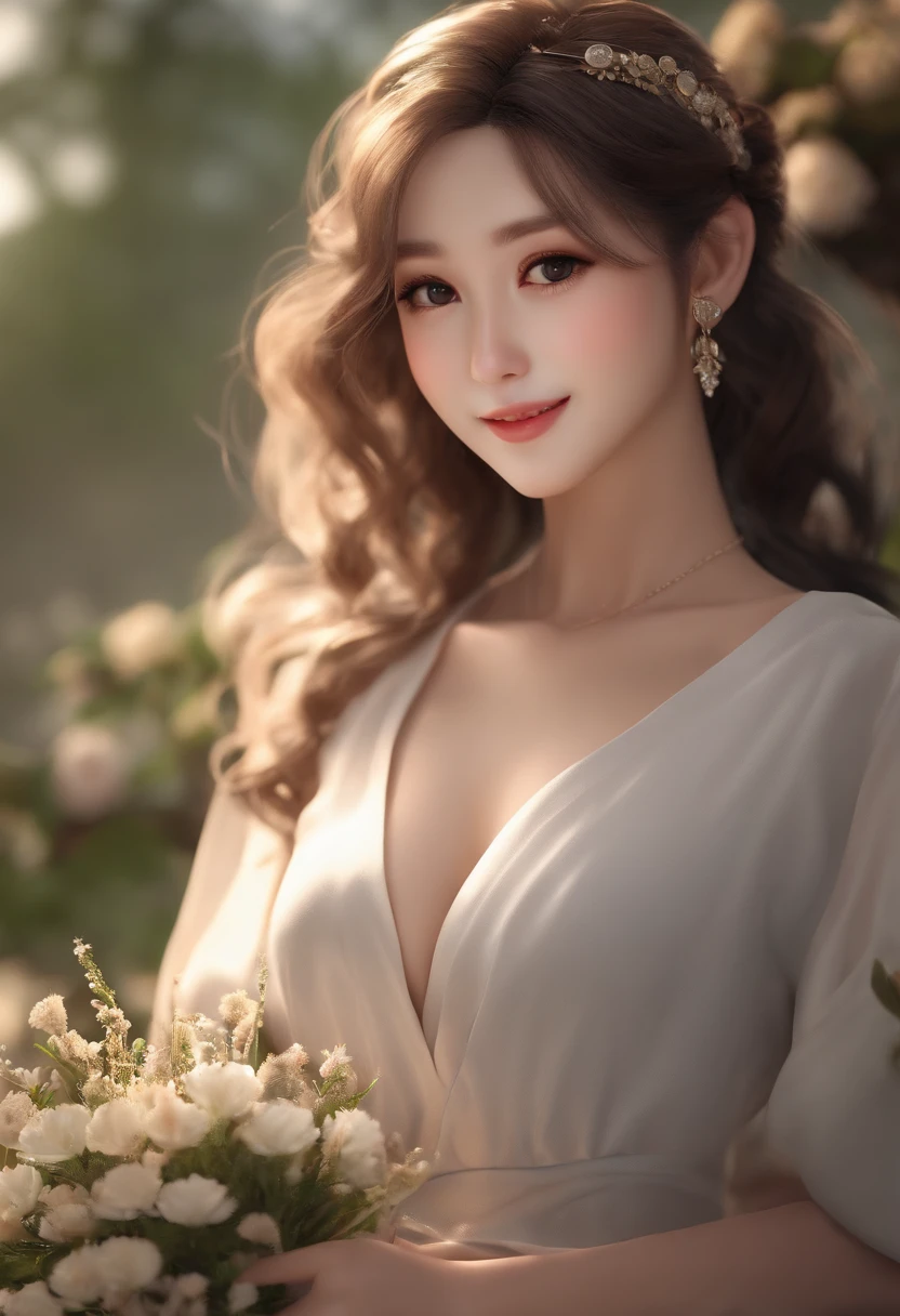 (8K, top-quality, masterpiece:1.2), (realisitic, Photorealsitic:1.37), ultra-detailliert, One girl,cute little, 独奏,Beautiful detailed sky,date,(Nasal blush),(A smile:1.15),(a closed mouth)tiny chest、beatiful detailed eyes、(length hair: 1.2)、Floating Hair NovaFrogStyle、The upper part of the body、fullnude