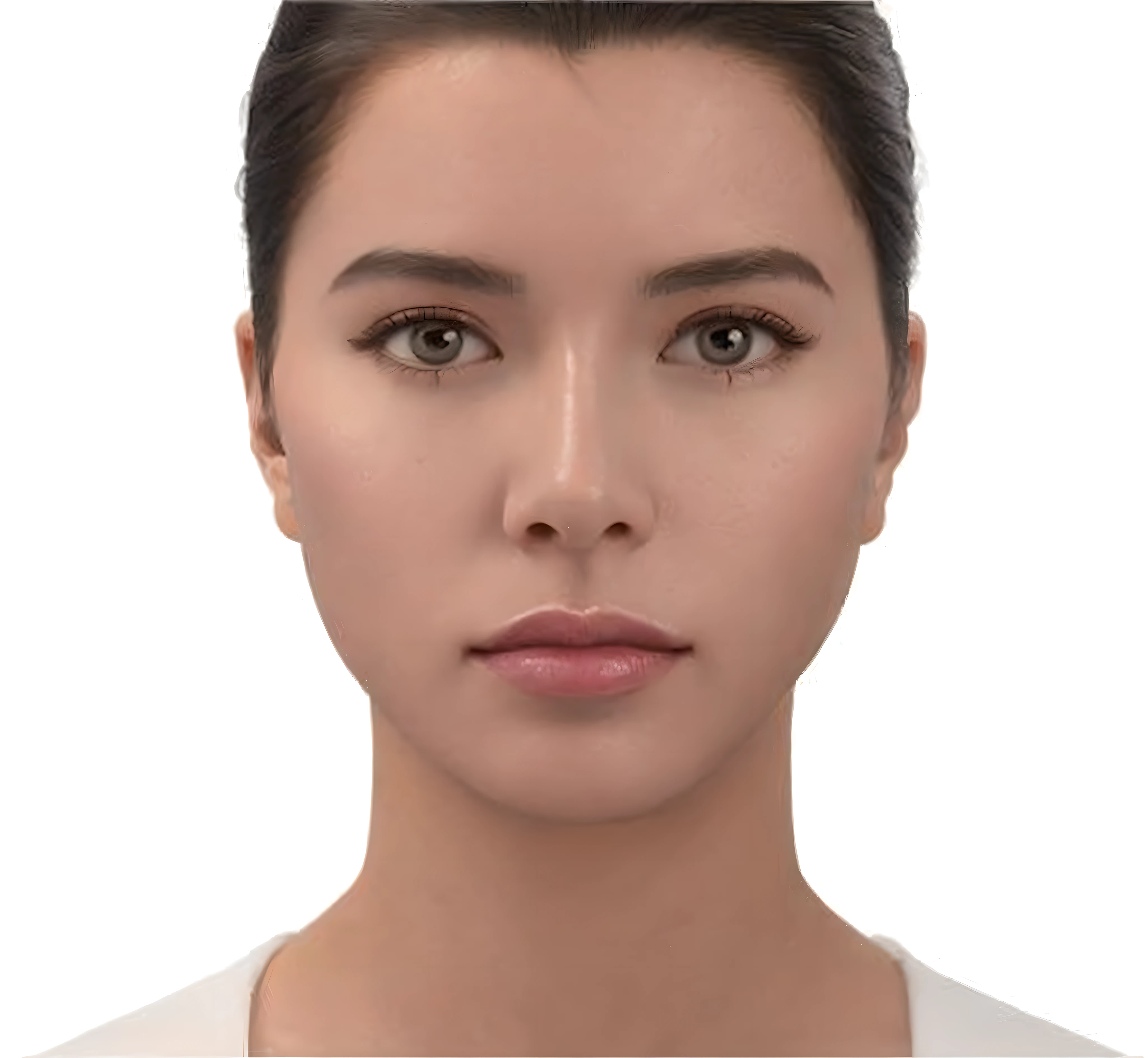 Featuring confident and radiant women, Generate AI art inspired by Korean cosmetics ads. Shown to chest level, Show off her flawless skin, Lively makeup, Focus on stylish hairstyles, Capture the essence of Korean beauty. Isolated from natural white background, Reflect beauty and fashion trends, Alfid Asian woman, Look at me diagonally, Skincare brand photos, Milky white skin, Shiny skin,softness, Clean face and body skin, Radiant skin, Fan art, Yora, Foaming skin, beauty campaign, Official Product Pictures, Portrait shooting, yangjun chen, Beautiful face in white tones, Ethereal complexion(Close-up of the face:1.5)