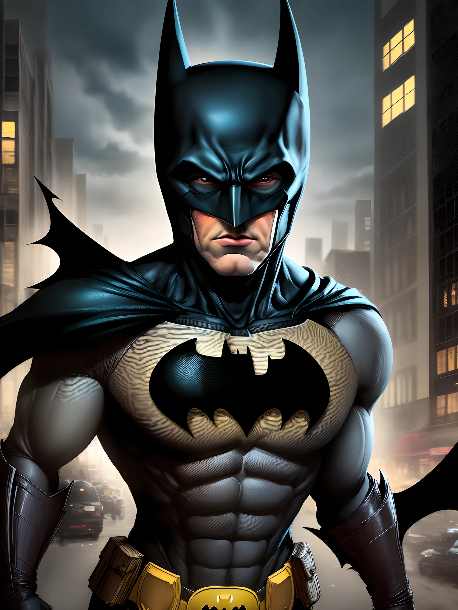 O personagem  batman no topo da torre eifel