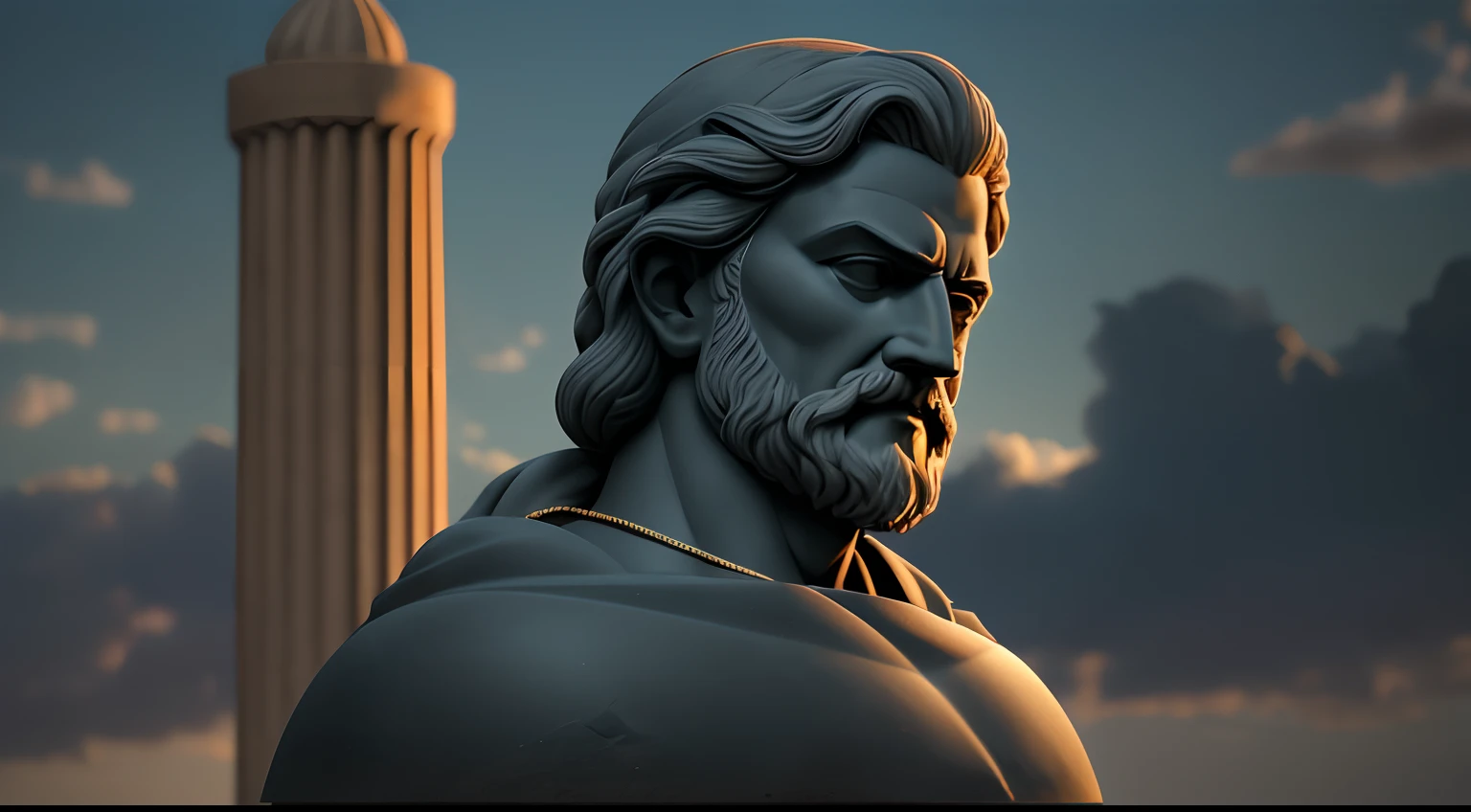 an old Greek philosopher wise strong stoic made with black stone, estilo de escultura por Giovanni Strazza, profundidade de foco bokesharp, Sombras, mistborn, nevoeiro, muito alto detalhado, cinematic lighthing, Kinematic, alto detalhado, Ultra Detalhado, Highlight lighting, cores muito divinas, realista, 8k, HDR