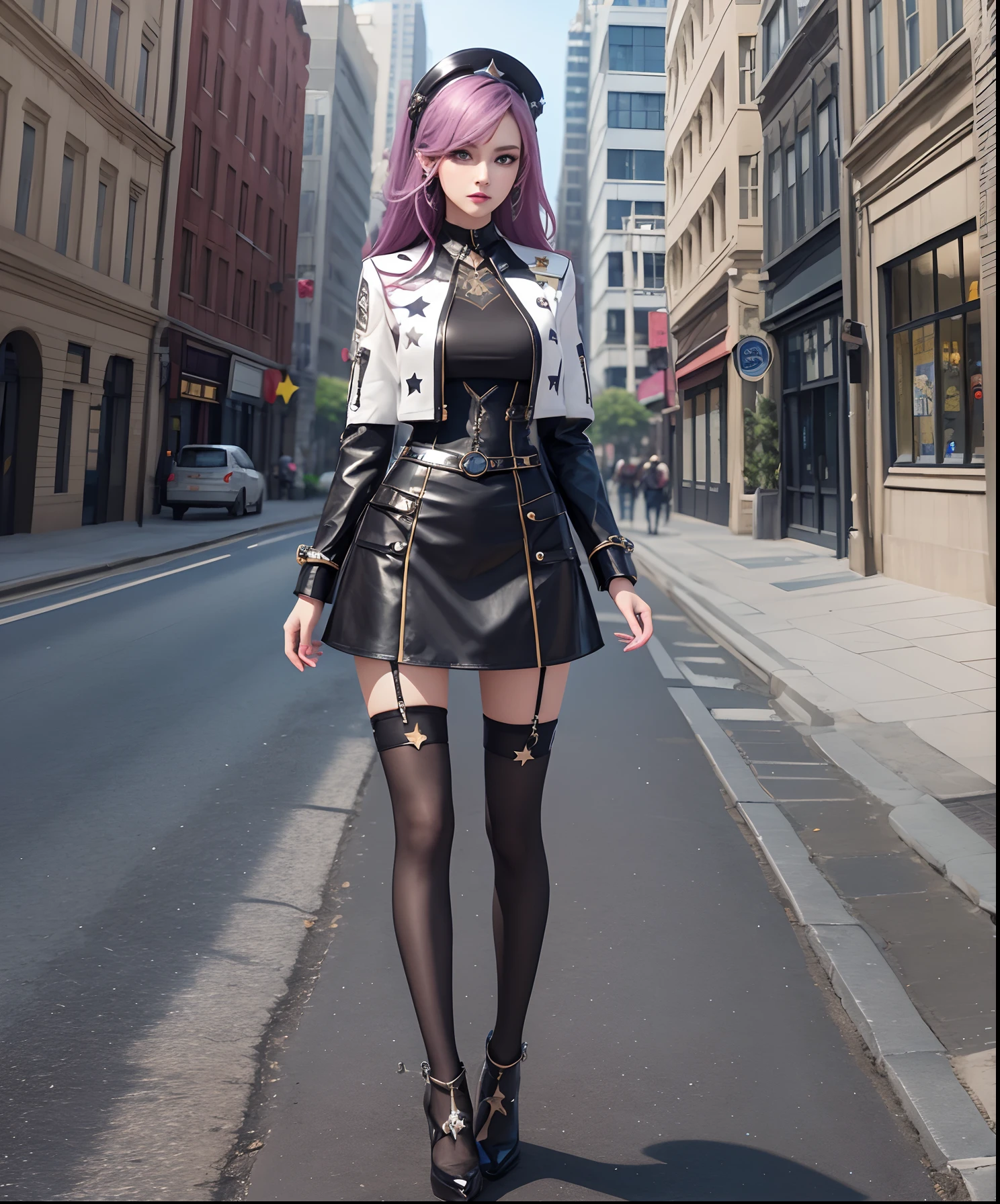 stars fashion design, clothes And shoes concept, metaverse, futuristc, dressup games, game character, fullbody --auto --s2