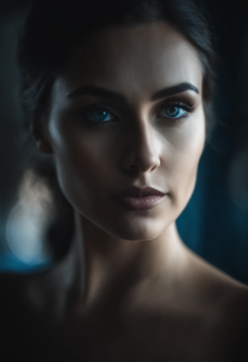 Una mujer atractiva ojos azules y buen cuerpo exitante y atractiva y hermosa sexi
