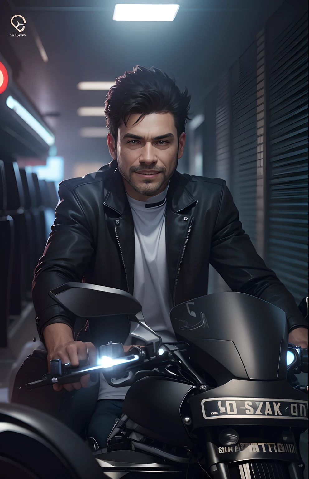 Change background change chouth sports bike realistic face ultra hd sci fi