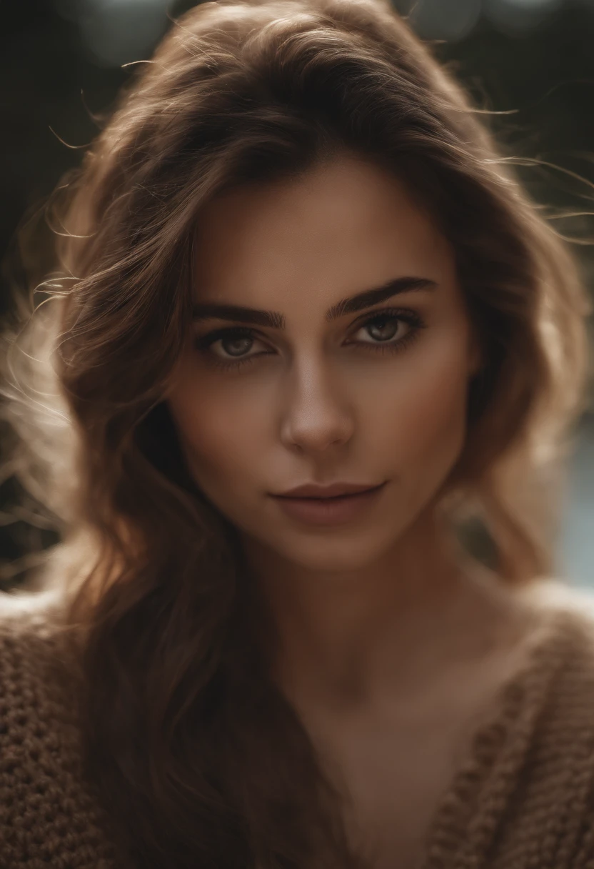 hyperrealistic), (illustration), (high resolution), (8K), (extremely detailed), (best illustration), small tits, naked, nudes, modern sweater