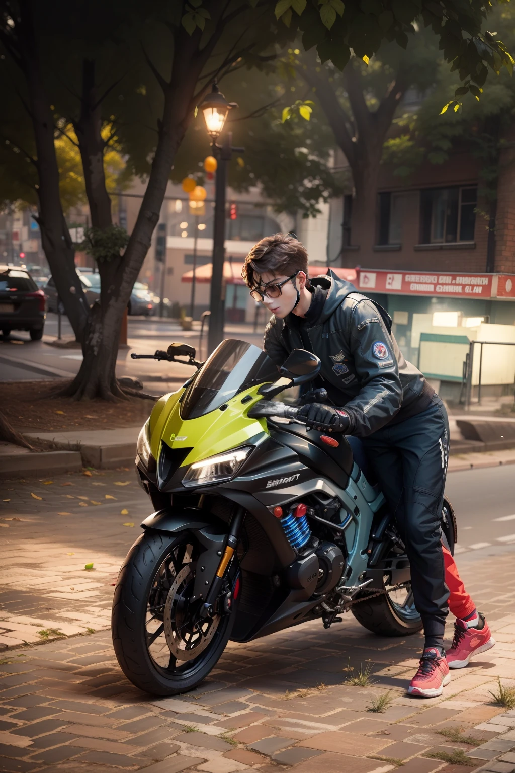 Bike , smart boy ,