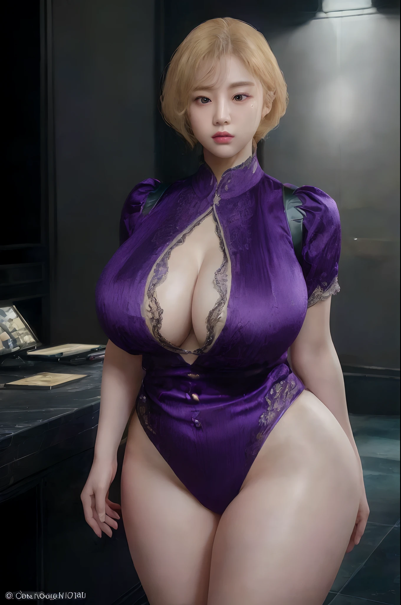 (masterpiece:1.3), (High resolution:1.1), Detailed beautiful face, Detailed beautiful, (huge breasts, gigantic breasts:1.4, a close up of a woman in a purple dress posing for a picture, photorealistic perfect body, hyperrealistic full figure, seductive. highly detailed, hyperrealistic schoolgirl, realistic shaded perfect body, thicc, 8k high quality detailed art, a hyperrealistic schoolgirl, 8k octae render photo, super highly detailed, highly detailed character, super detailed and realistic