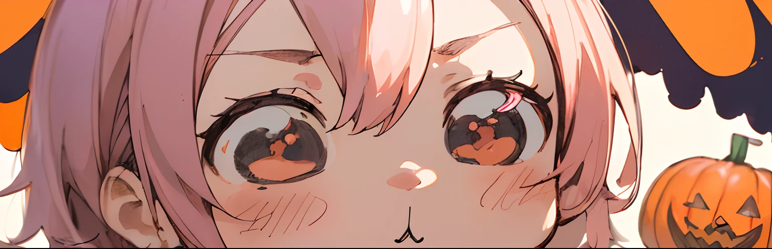 (((masutepiece、Halloween、Chibi、kawaii、))), ((((Best Quality)))), (((Ultra-detailed))), (CG Illustration), ((Extremely delicate and beautiful)),(Cute and delicate face),top-quality、masutepiece、winning artwork、