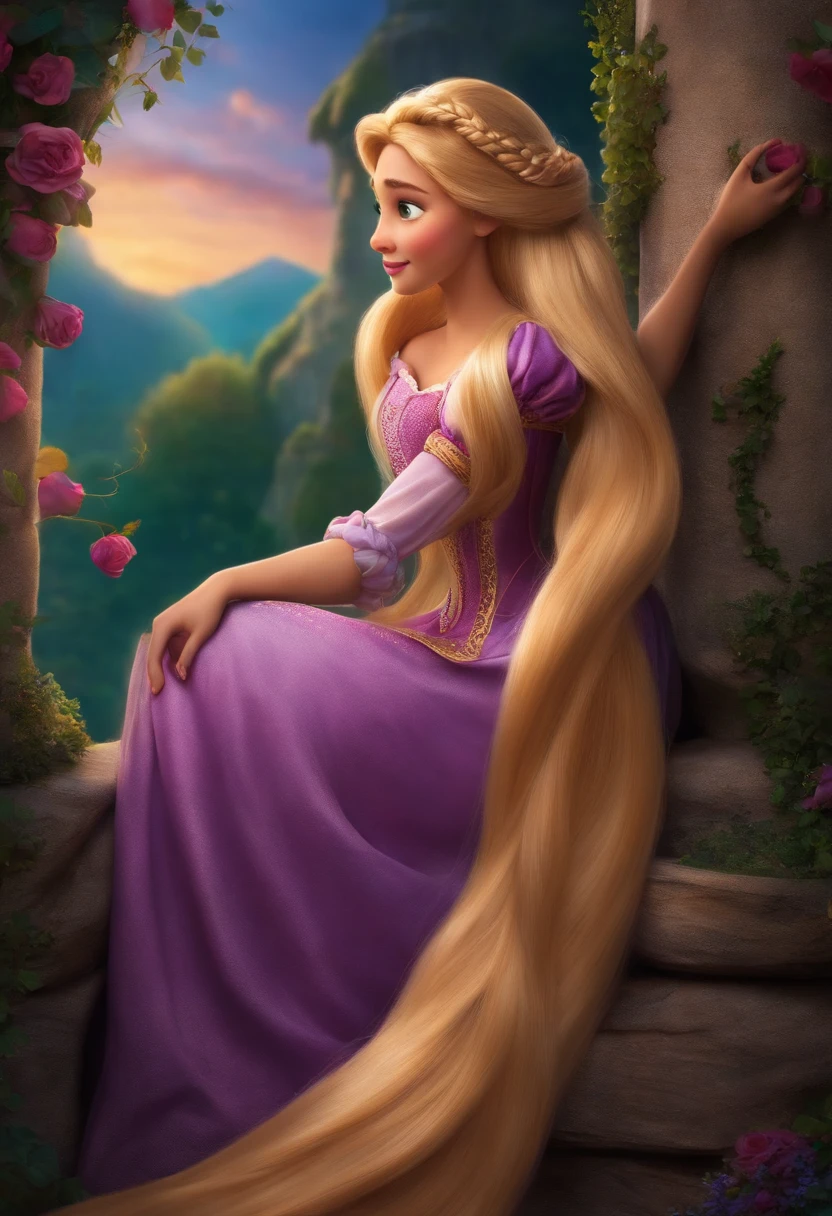 Rapunzel como uma personagem da Disney