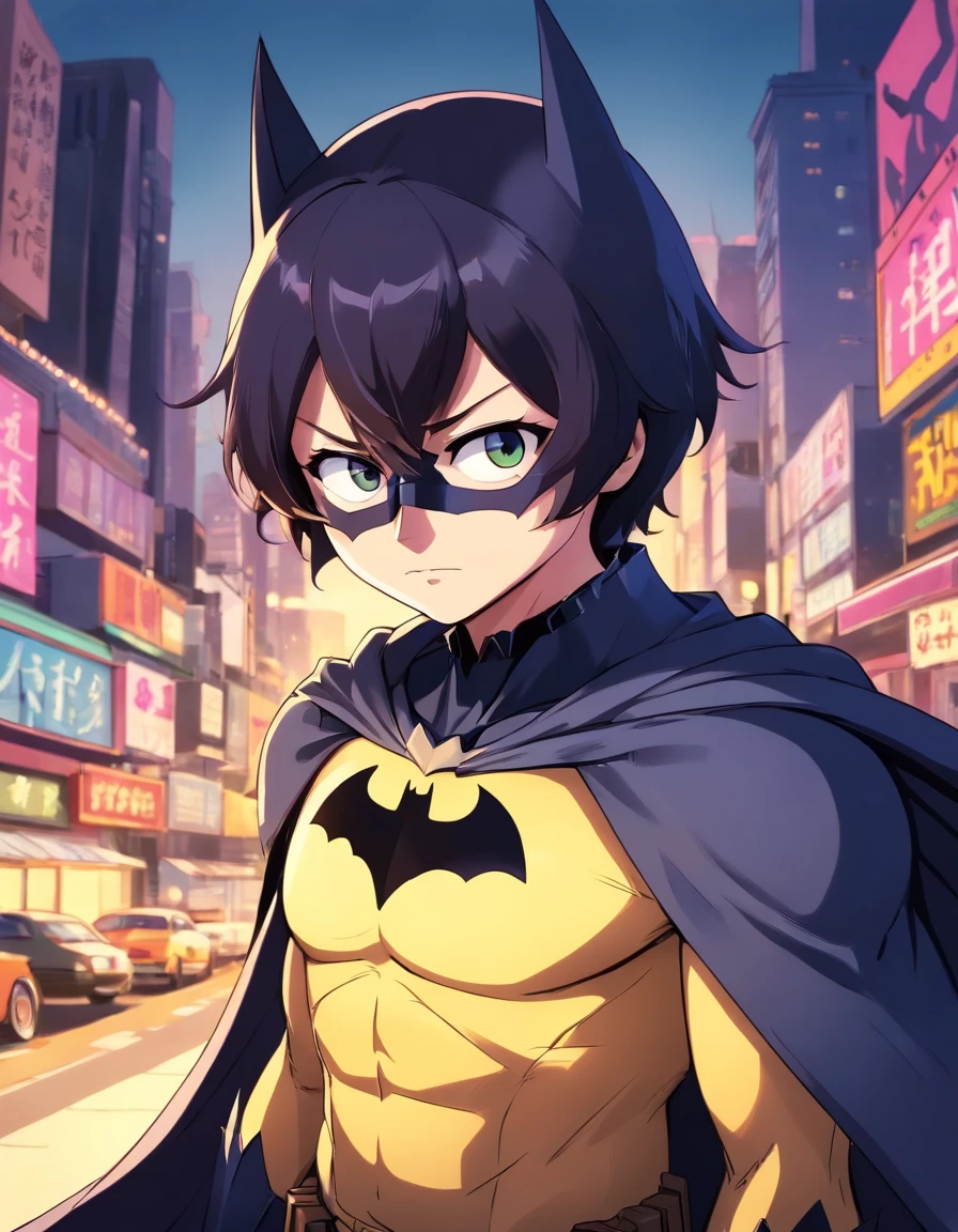batman in the art style of south park