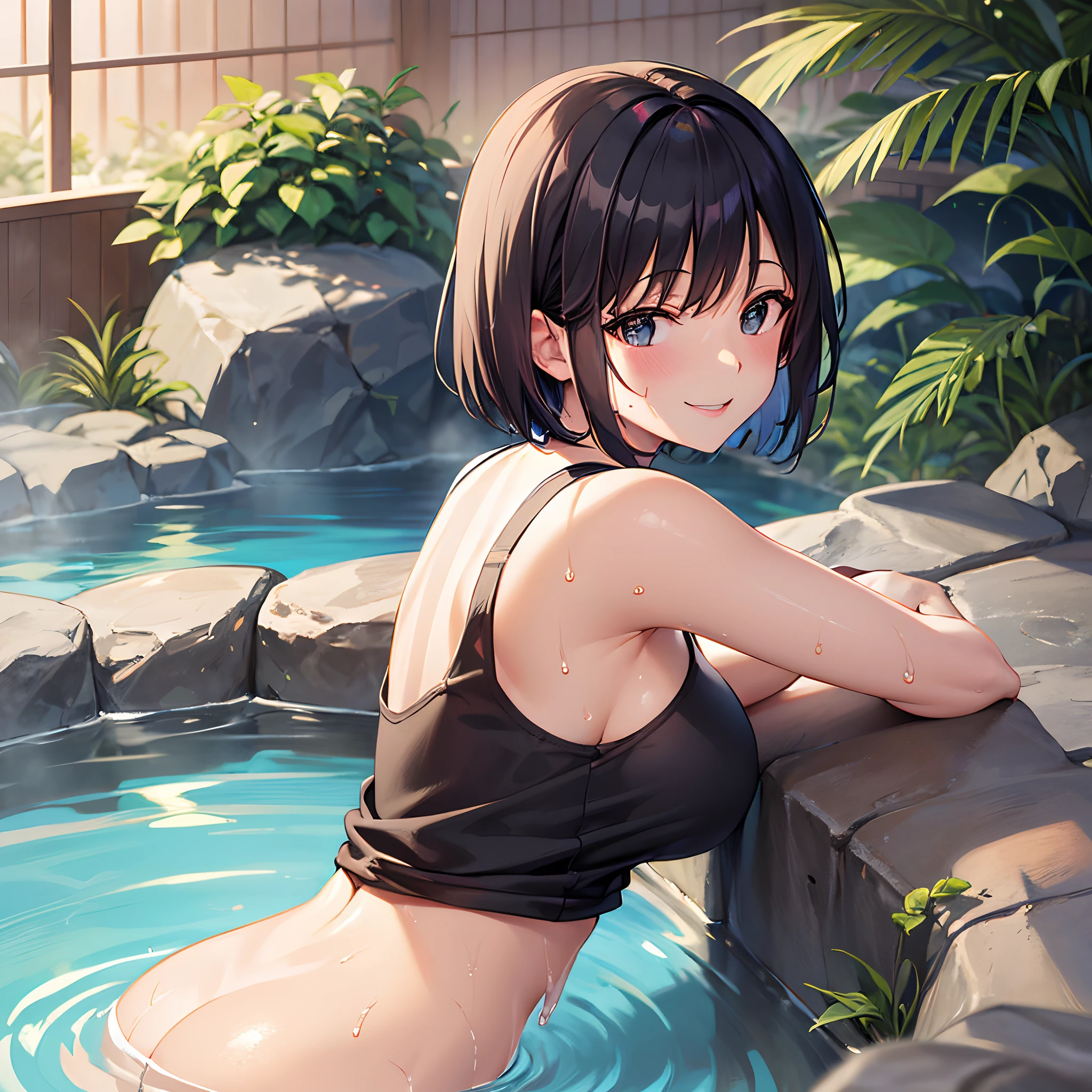 Beautiful hot spring