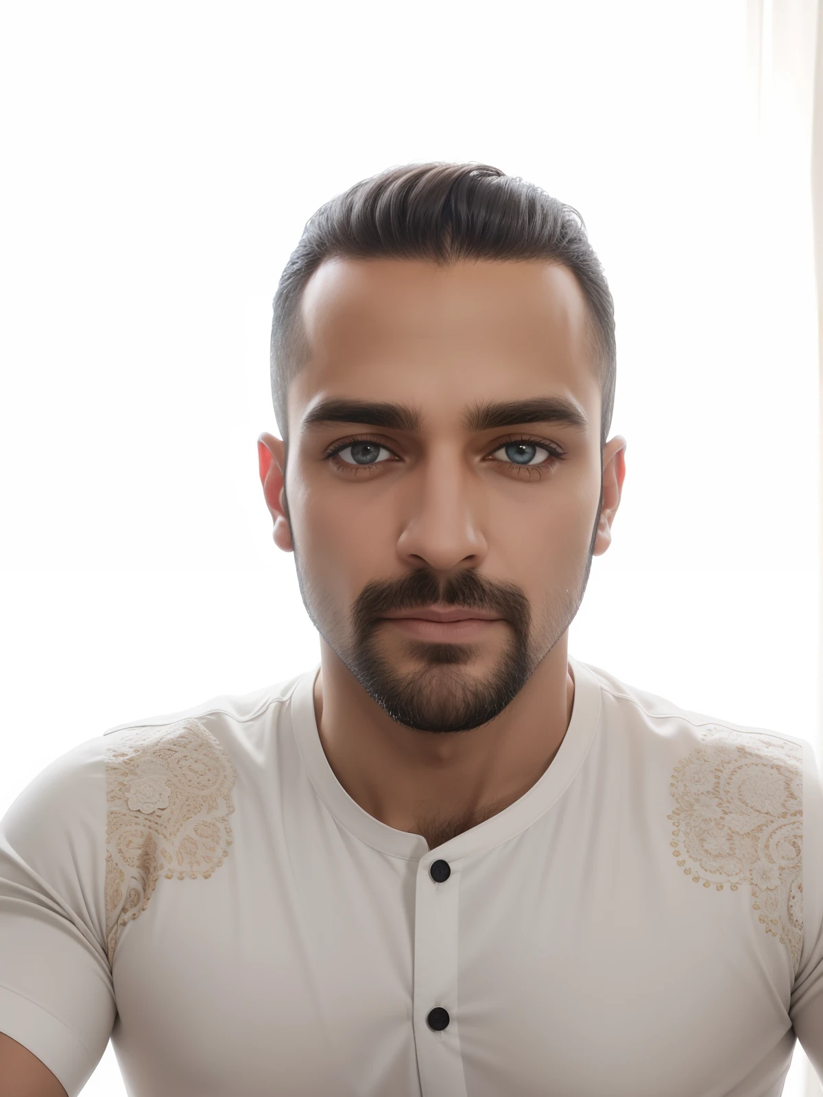 Homem macho, roupa branca, Blusa branca decente, heavens, celestial, Olho realista, olhos castanhos natural, olhos igualmente naturais, olhos castanhos detalhados, olhar piedoso, Olhar forte, Rosto detalhado, manly face, viril, vigoroso, camisa branca decente, bem vestido, camisa branca limpa, roupa decente, boca normal, boca detalhada, renderizado, fotorrealista, Ultra HD | | |, 4k, 8k, 16k, alta resolução, imagem 8k, Textura 8k,texturas detalhadas, cores detalhadas, Sombras realistas, sombras detalhadas, decente, long tunic, barba grande, Barba Judeu, Homem, macho, hebraico, cores detalhadas, nitidez detalhada, Ultra HD | |, Texturas realistas, contraste detalhado, 8k, sem turbante, without a hat, cabelo bem cortado, cabelo militar, cabelo preto natural, 8k, jovem homem macho, robusto homem, barba, Ultra HD, fotorrealista, ultra realistic,