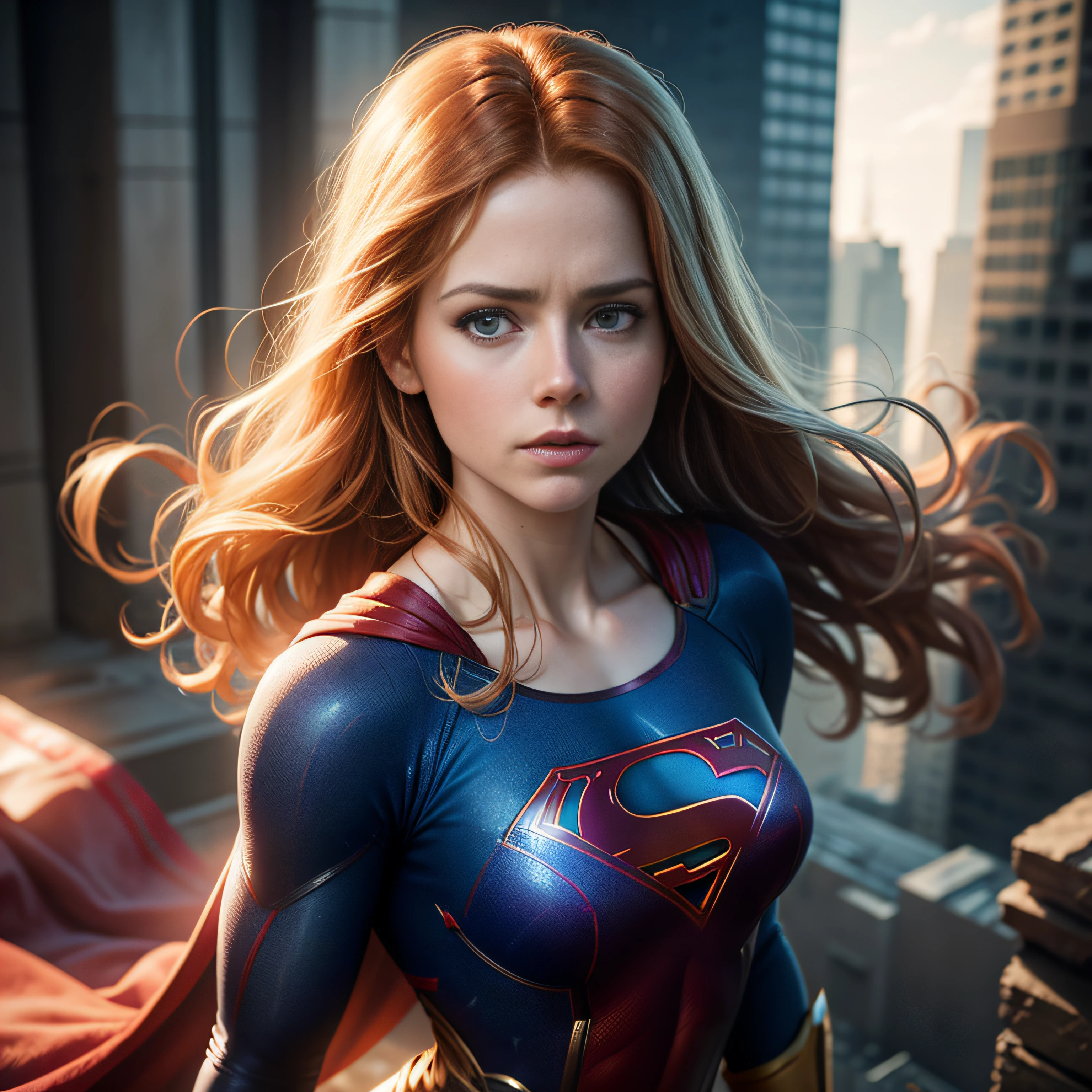 Amy Adams as Supergirl, Realistic, hight resolution, Hyper-Resolution, FUJI XT3, Detailed, 64k uhd,   - --auto