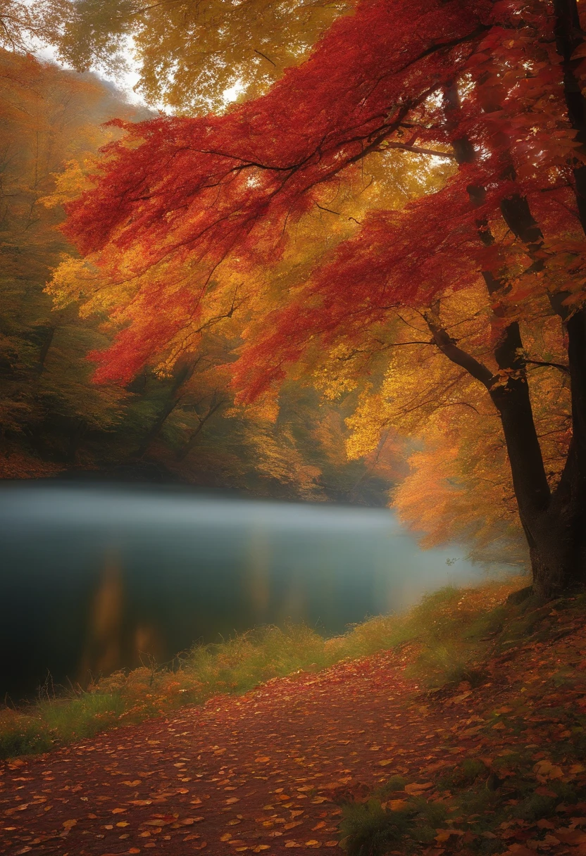 Land autumn, real