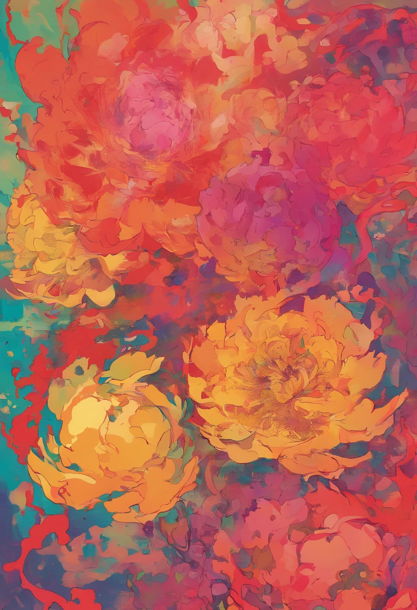 Bill Sienkiewicz's Comic Book Illustration Depicting Decomposing Peonies --v 4