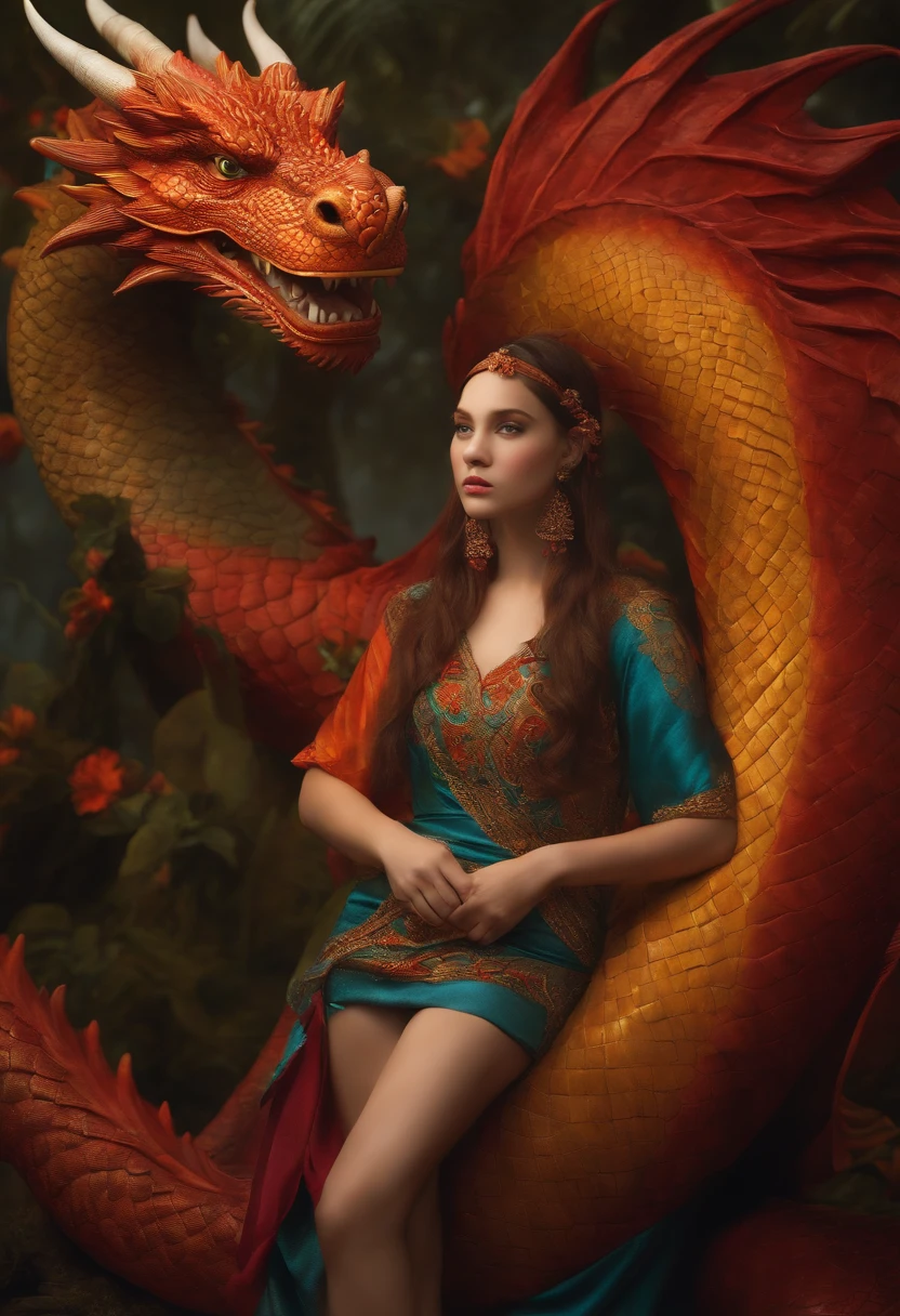 girl with dragon